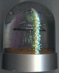 chinese glitter-shaker with alien: back view