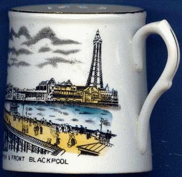 edwardian blackpool cup: front right view