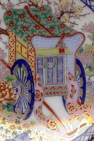 decorative carriage from tiny cart plate