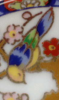 bird from tiny flower plate